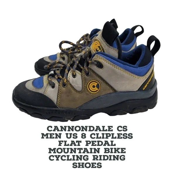Cannondale CS Men US 8 Clipless Flat Pedal Mountain Bike Cycling Riding Shoes - Picture 1 of 13